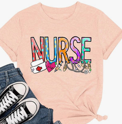 Women's Innovative Fashion Printed Cotton T-shirt Blouses