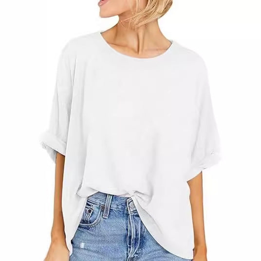 Women's Summer Casual Sleeve Loose T-shirt Blouses