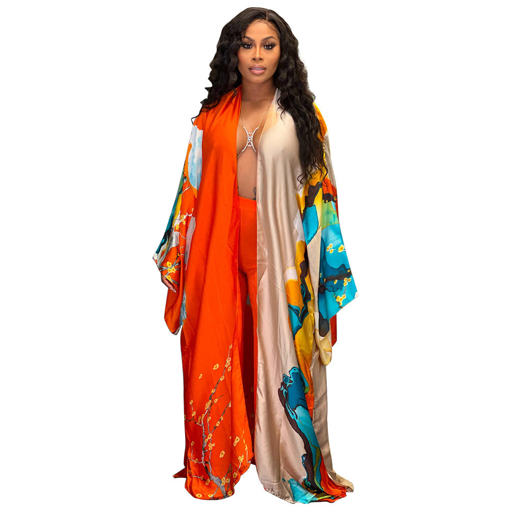 Women's Artificial Silk Fashion Casual Trench Coats
