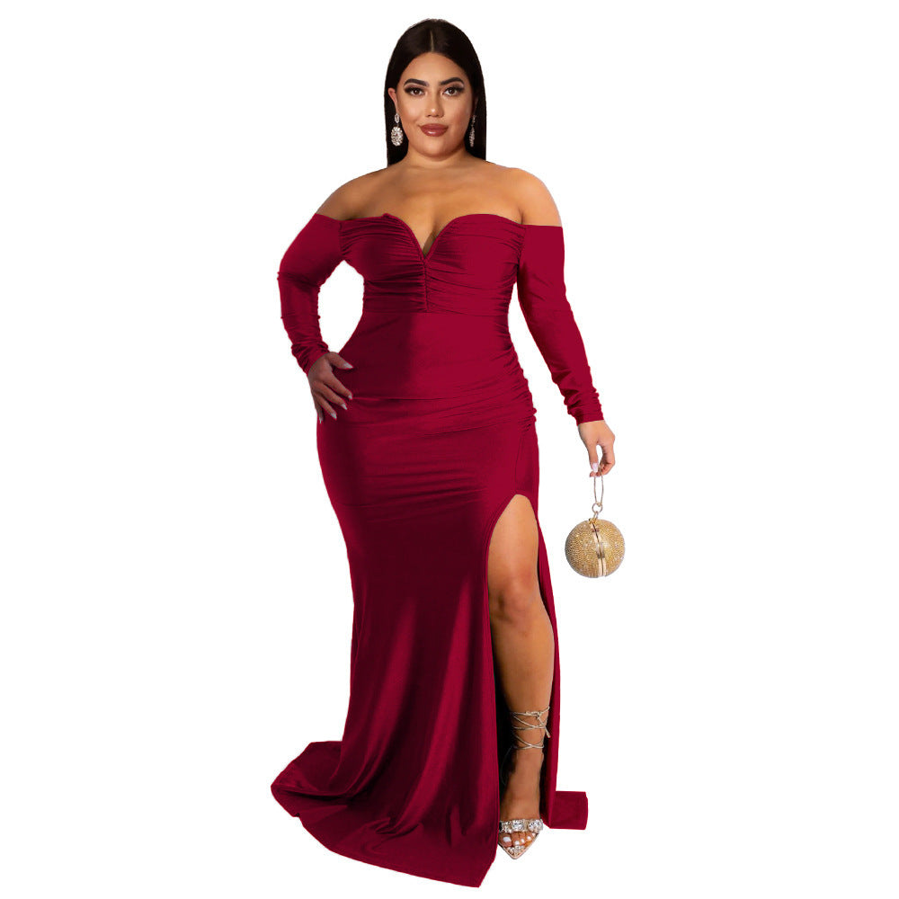 Women's Large Sexy Dress Nightclub Formal Pure Dresses