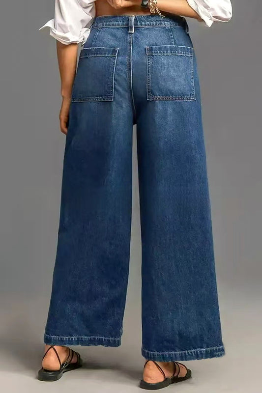 Women's Stylish Shop Straight Stretch Loose Jeans