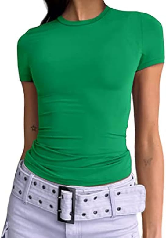 Women's Solid Color Slim Pullover Street Wear Blouses