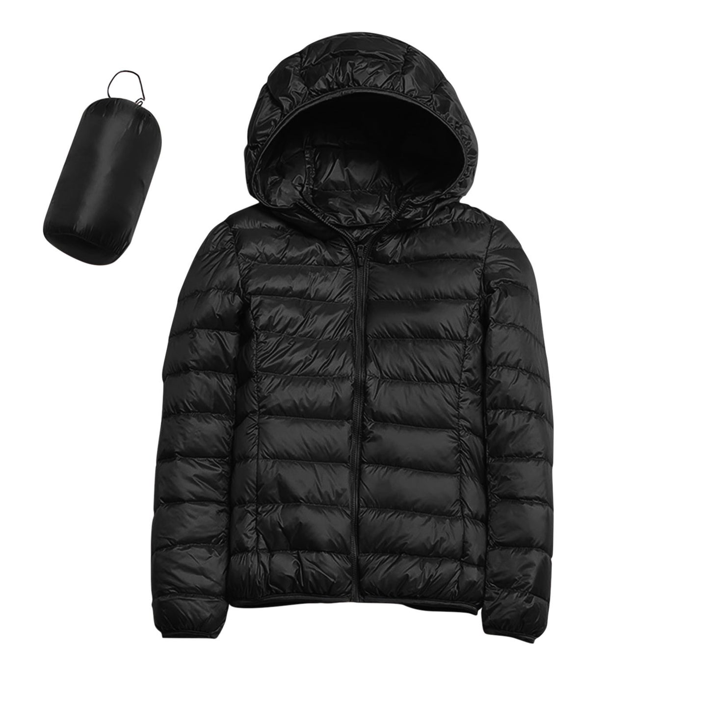 Women's Winter Casual Solid Color Lightweight Waterproof Jackets