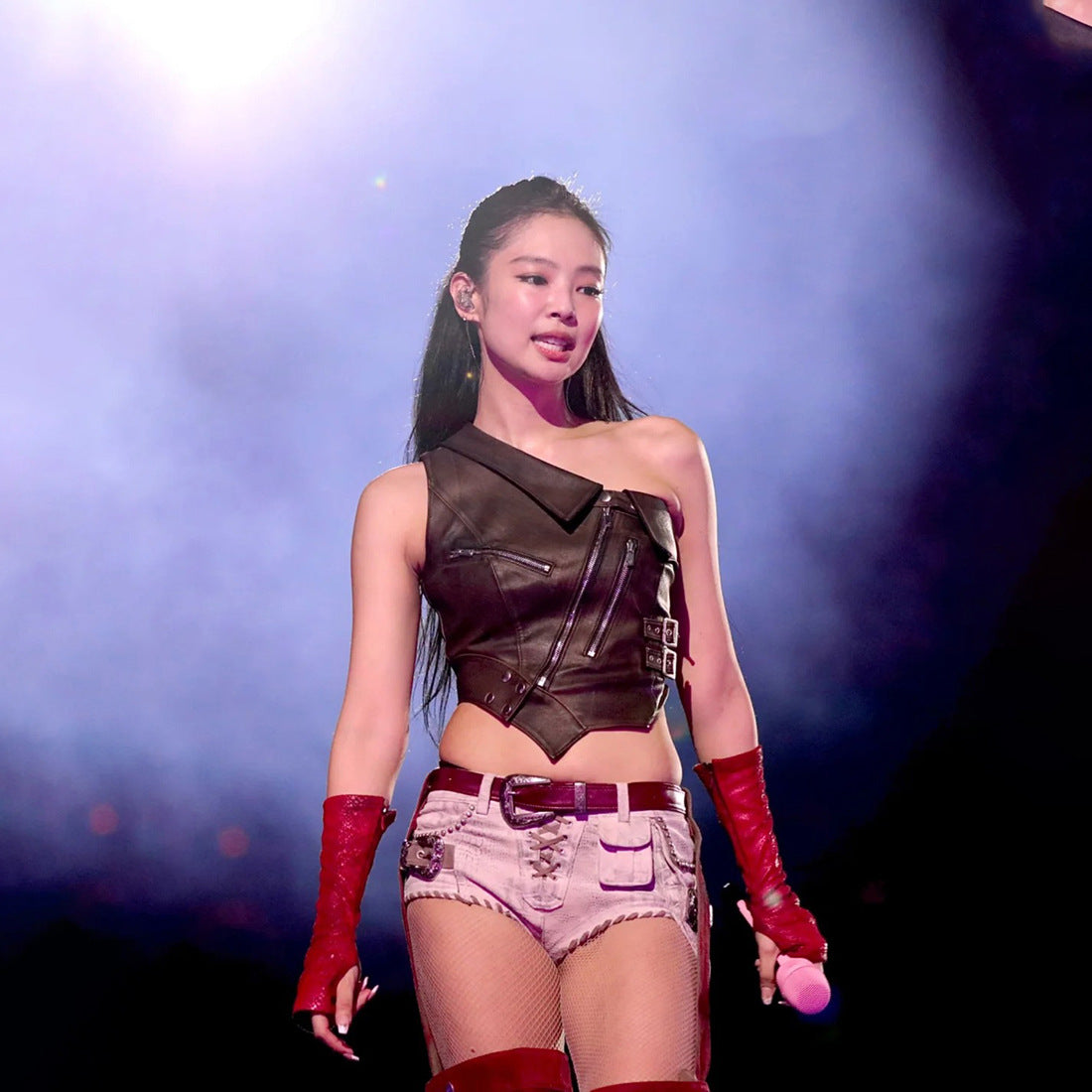 Women's Autumn Punk Asymmetric Oblique Zipper Design Tops