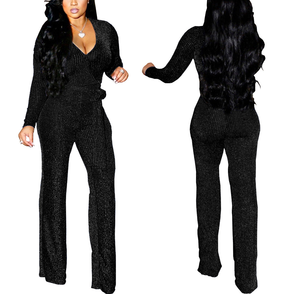 Women's Winter Standard Fashionable Gold Sier Striped Pants