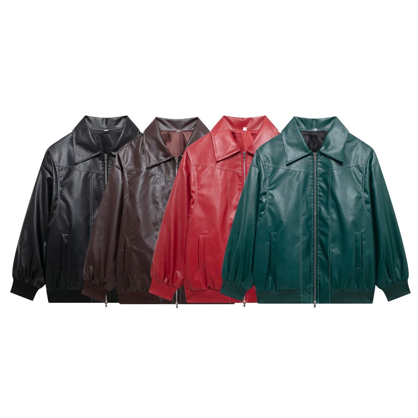 Women's Autumn American Retro Lapel Leather Jackets