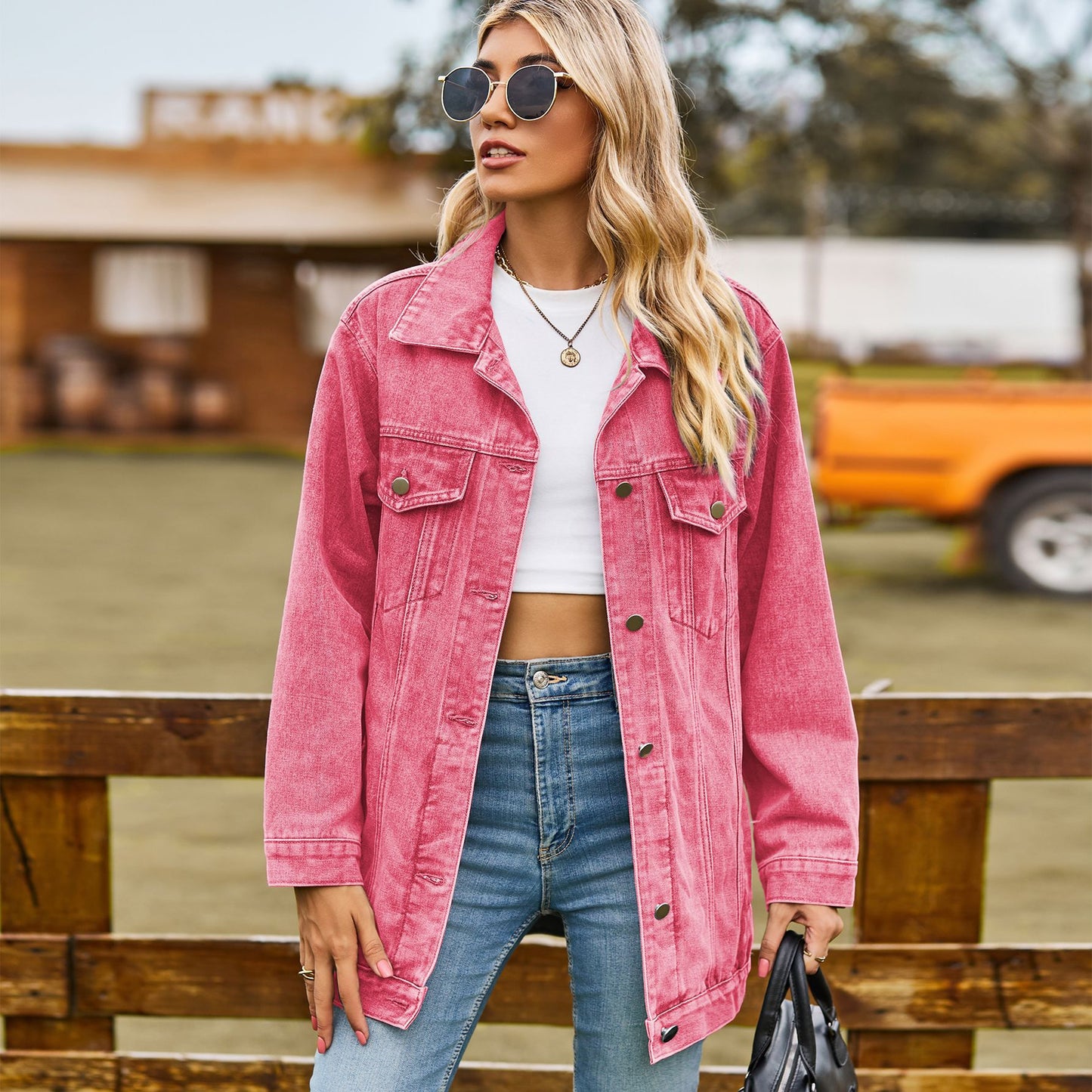 Women's Classic Retro Loose Denim For Tops