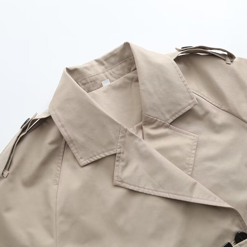 Women's Spring Casual Style Loose With Belt Jackets