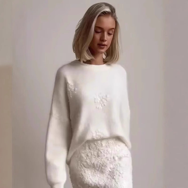 Keep Warm Pure Color Round Neck Sweaters