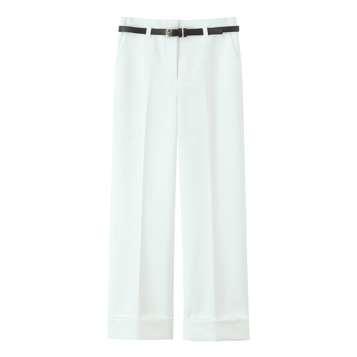 High Waist Slimming Curling Trousers With Pants