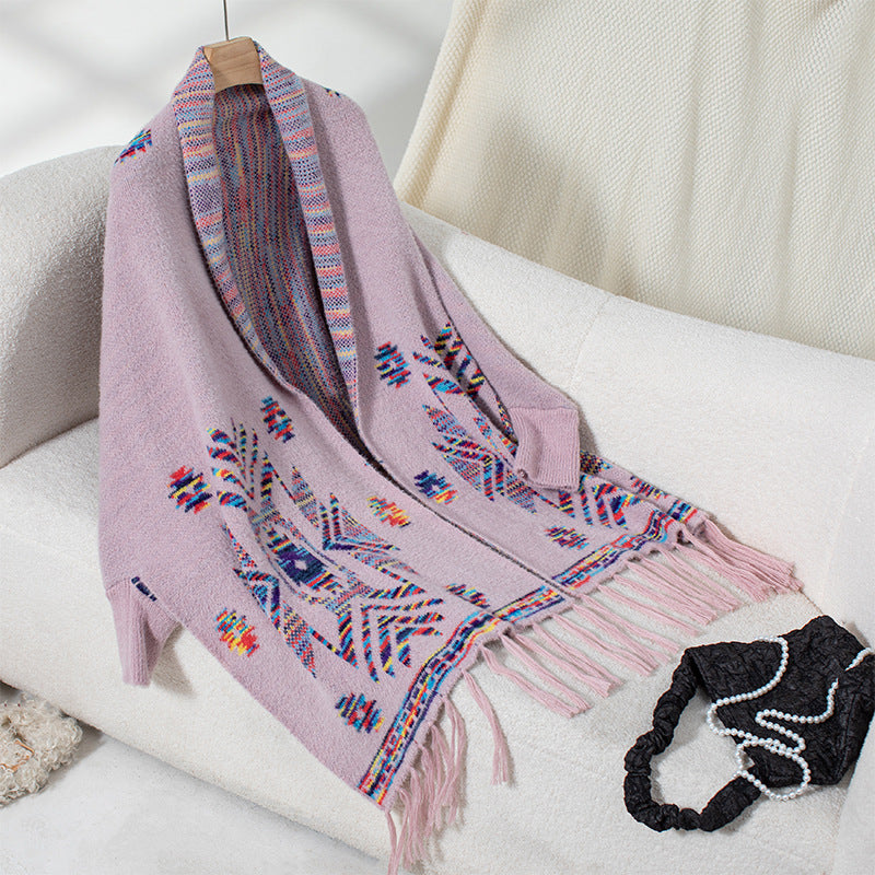 Women's Aztec Pop Geometric Jacquard Ethnic Style Knitwear