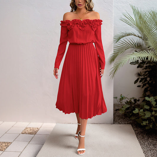 Women's Dating Party Elegant Sweet Style Long Sleeve Dresses