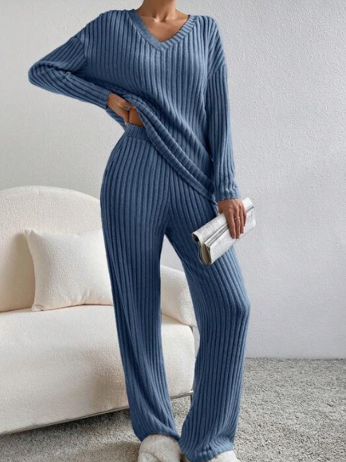 Women's Two-piece Autumn Fashion Casual Straight Loose Suits