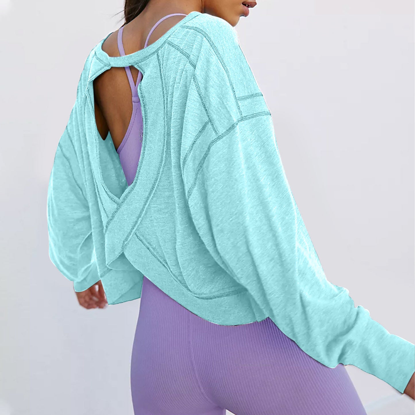 Clothes Backless Long Sleeves Fashion Personality Blouses