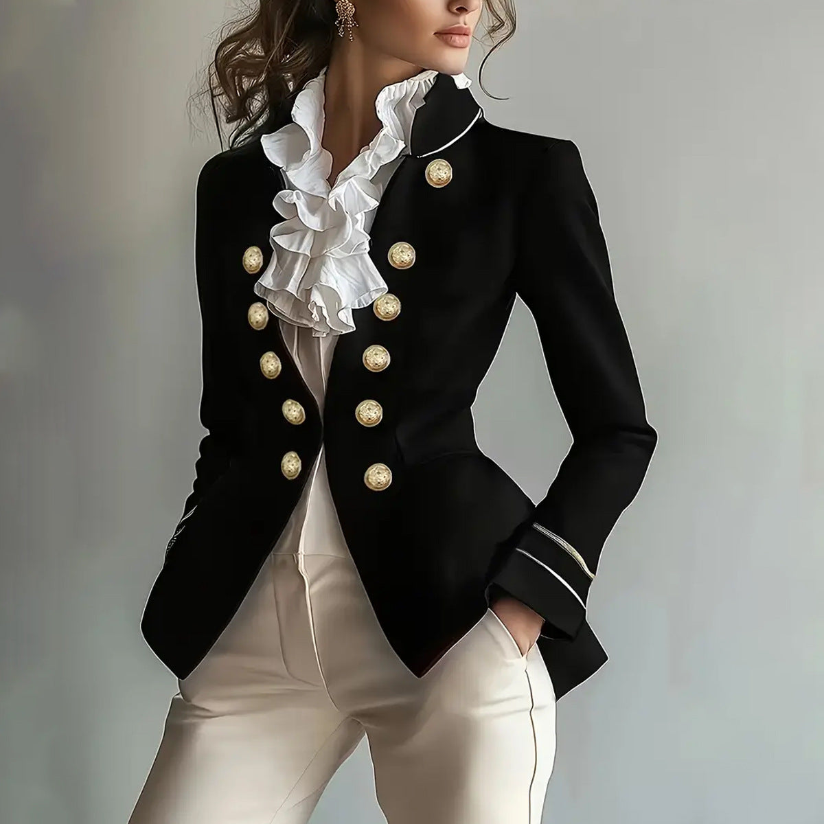 Graceful Creative Elegant High-grade Irregular Autumn Blazers