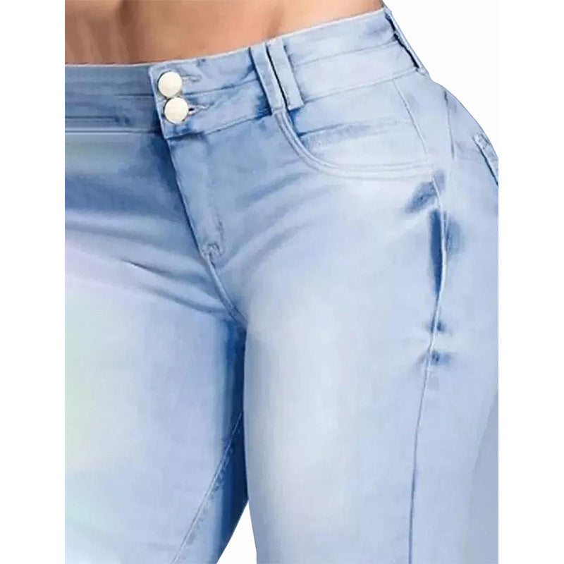 Women's Hip Raise High Waist Flared Jeans