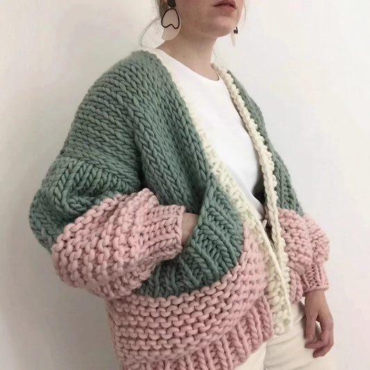 Thick Loose Knitted Lazy Hand-woven Ball Sweaters