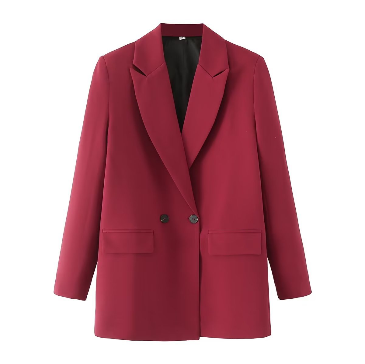 Women's Popular Beautiful Simple Loose Double-breasted Blazers