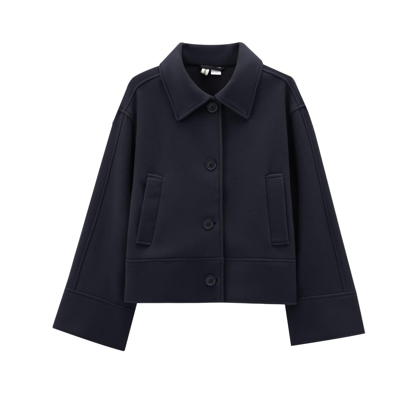 Women's Street Fashion Solid Color Felt Loose Coats