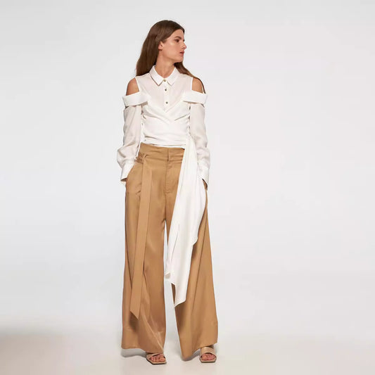 Women's Style Vintage Shirt Elegant Versatile Long Blouses