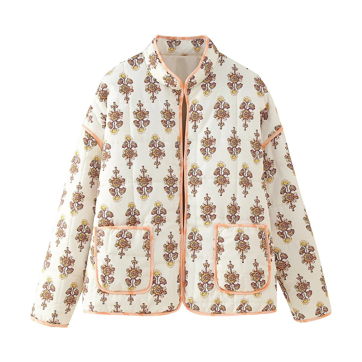 Women's Charming French Retro Pattern Print Jackets