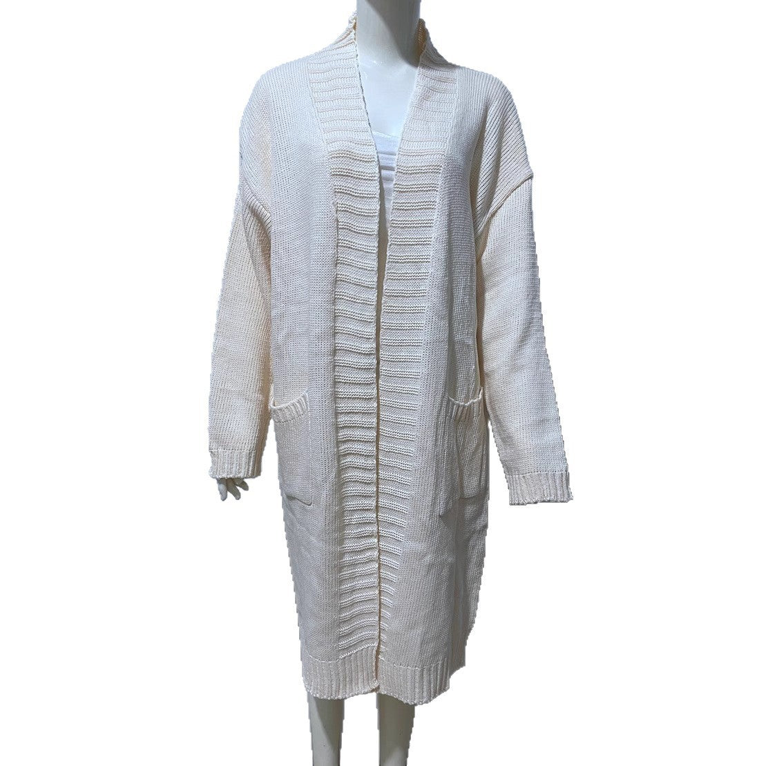 Women's Solid Color Long Sleeve Front Pocket Coats