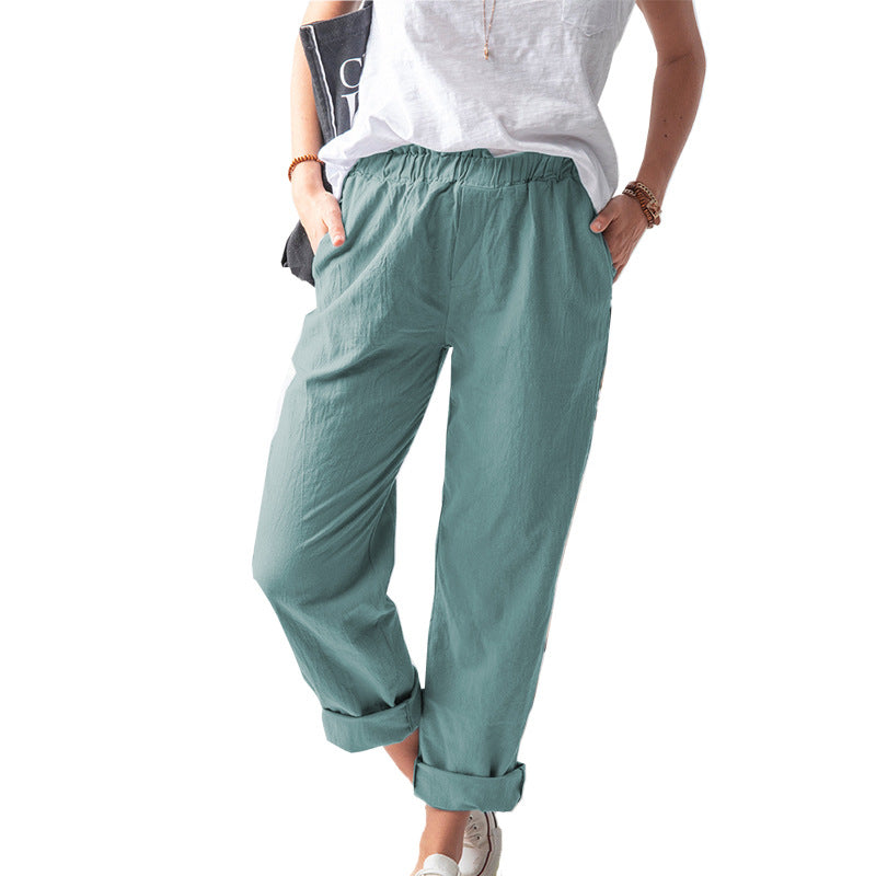 Women's Attractive Summer Casual Elastic Trousers Pants