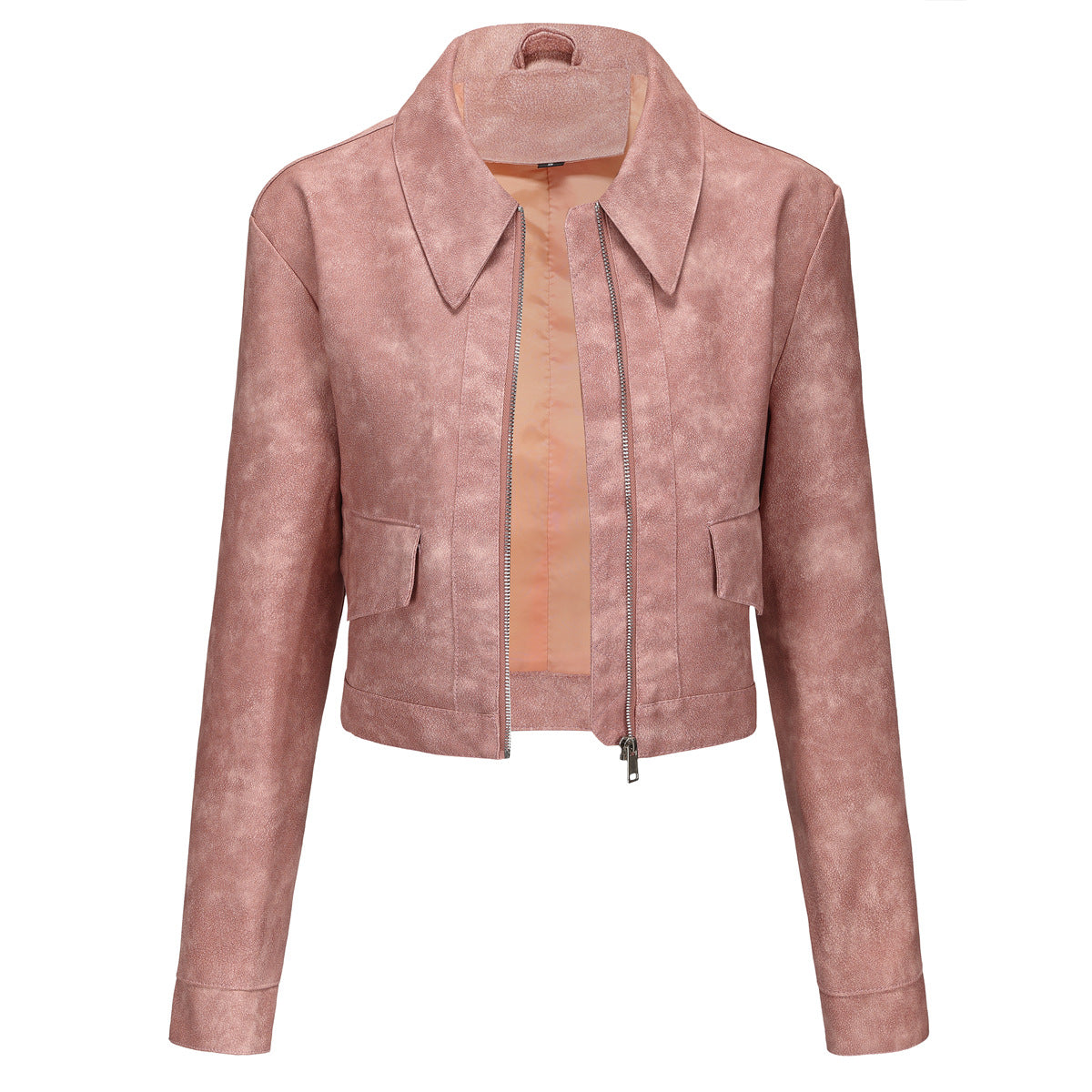Women's Thin Leather Long-sleeved Casual Fashion Jackets