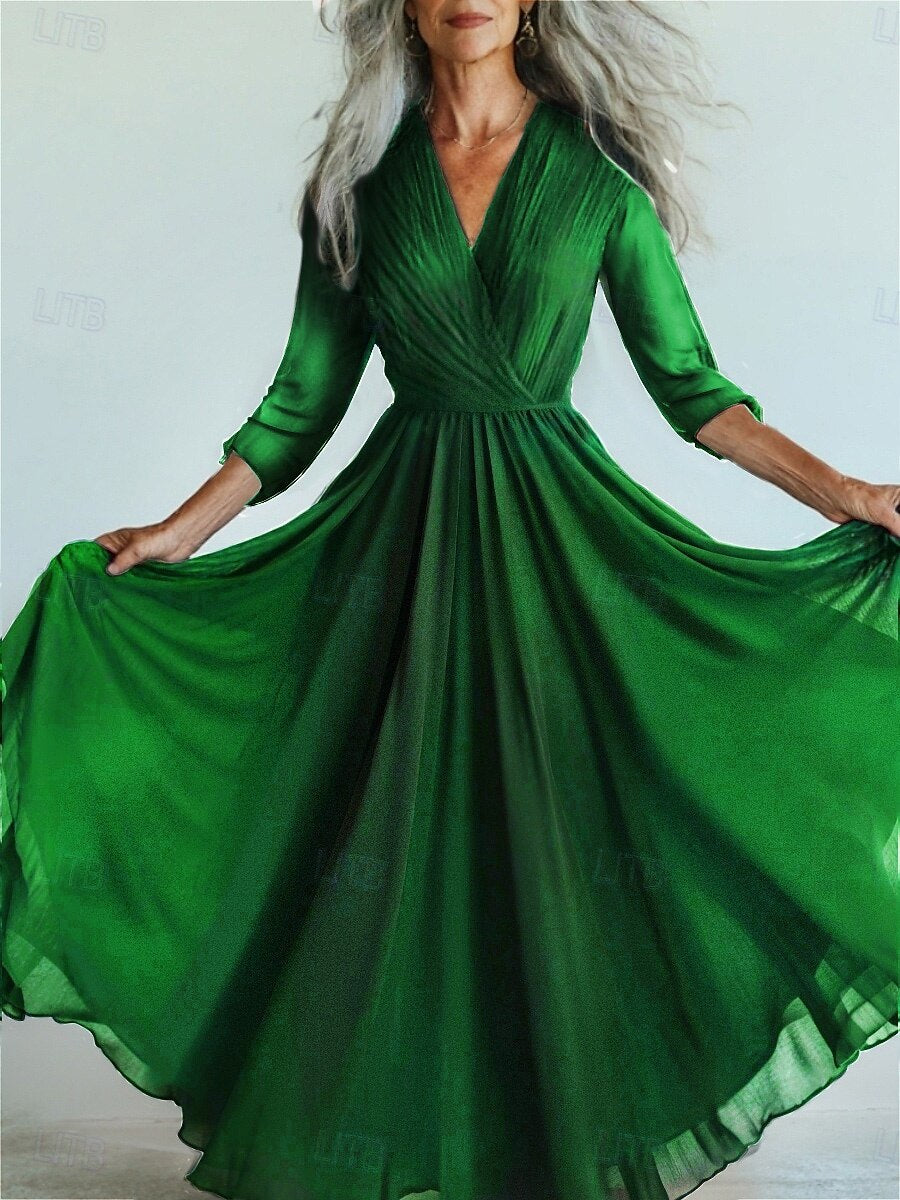 Long Sleeve Dress Bohemian Vacation Style Dresses