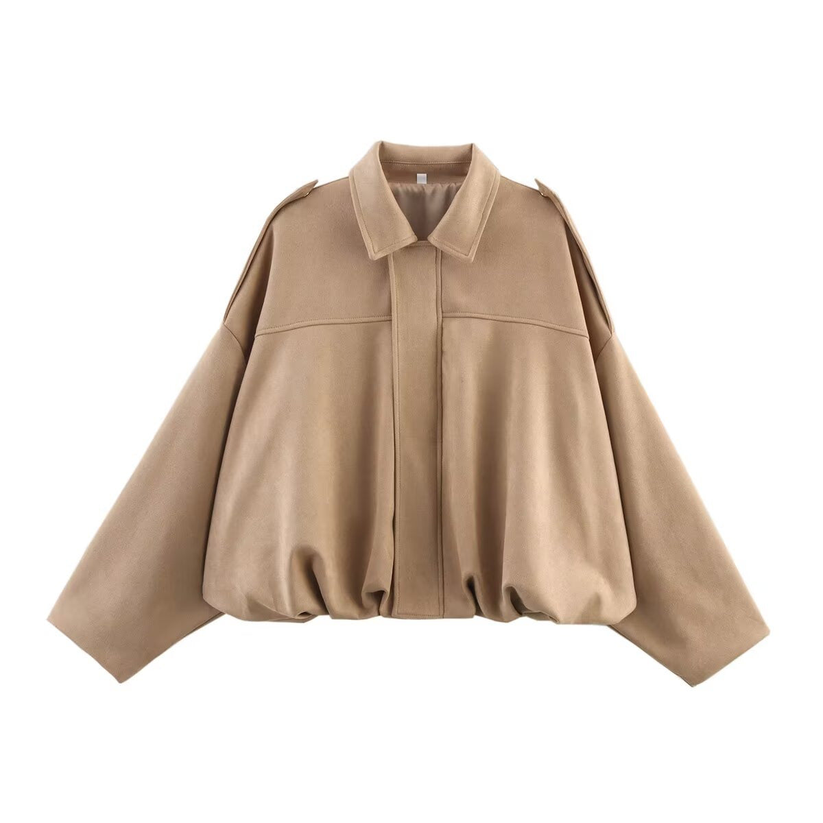 Women's Fashion Bomber Batwing Sleeve Zipper Casual Jackets