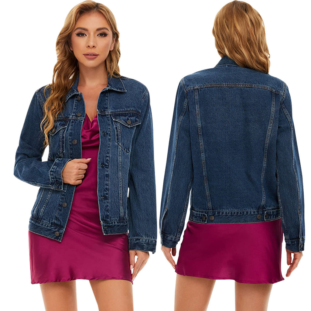 Women's Sexy Fashion Washed Slim Denim Coats