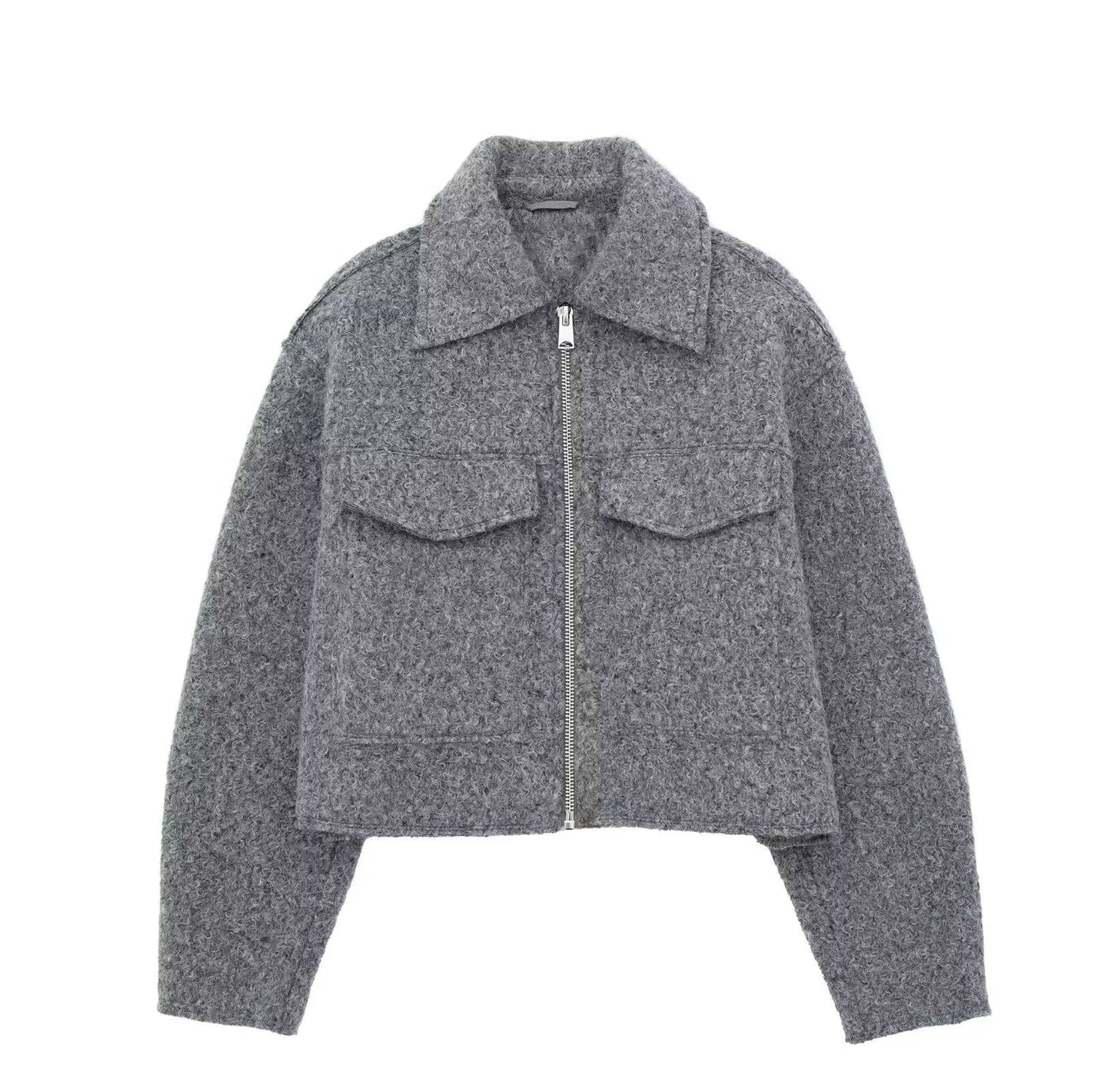 Women's Popular Street Fashion Soft Woolen Jackets