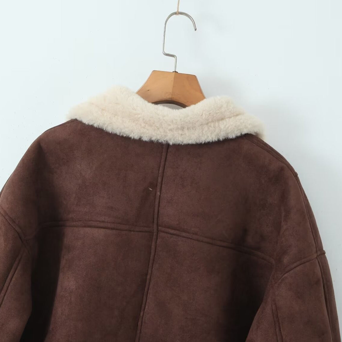 Women's Fashion Thick Warm Lamb Wool Loose Coats