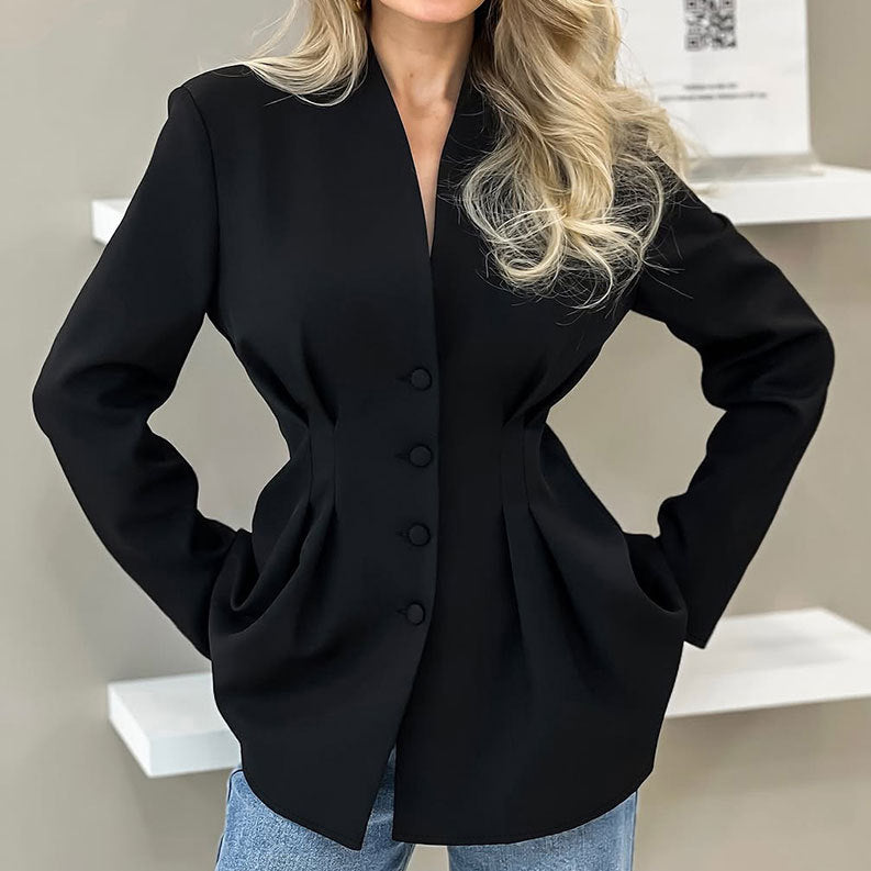 Women's Elegant Slim Fit Design Autumn Commuter Blazers
