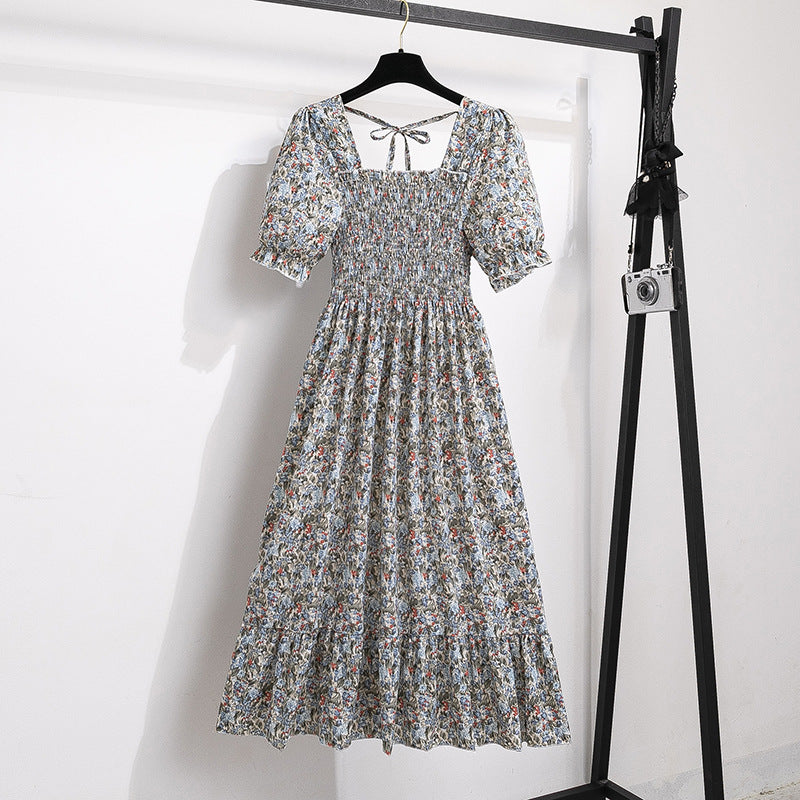 Women's Style Design Niche High-grade Floral Sleeve Dresses