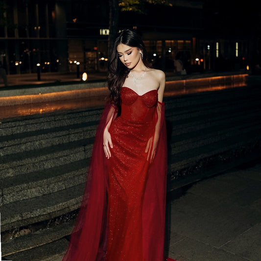 Autumn Shiny Waist Tube Dress Halloween Dresses