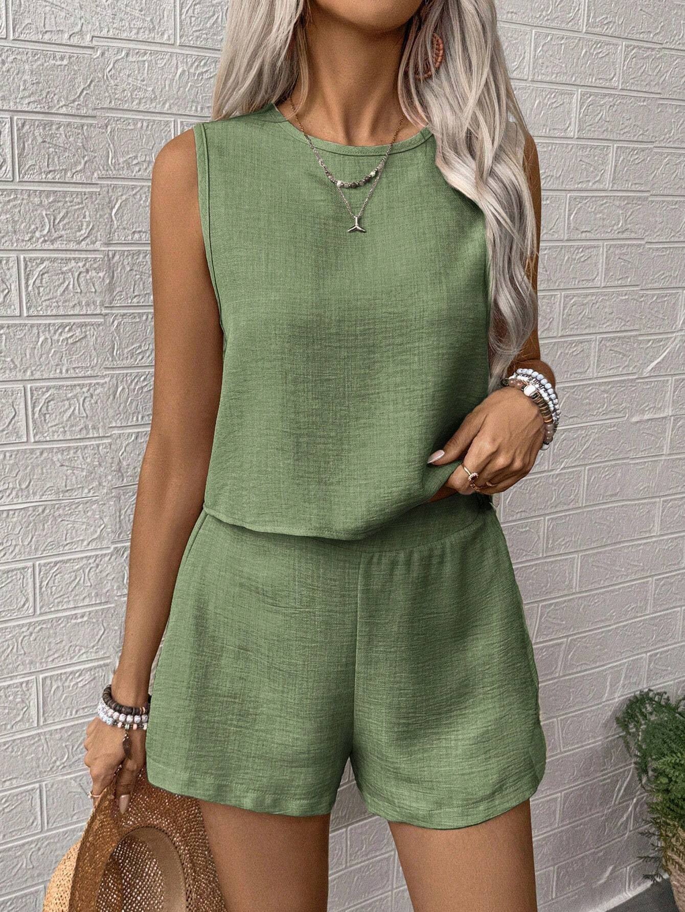 Women's Solid Color Simple Everyday Sleeveless For Suits