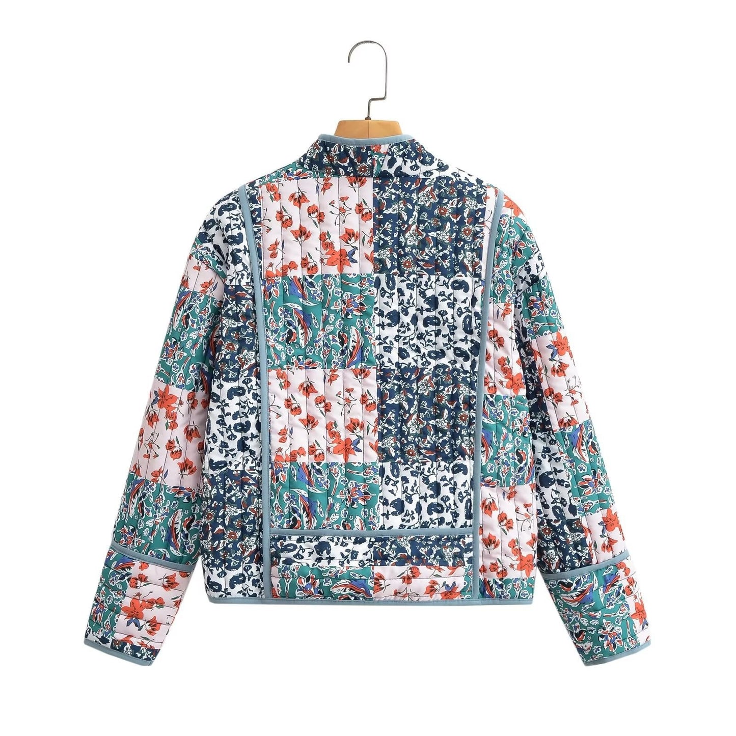 Women's Slouchy Street Fashion Pattern Print Coats
