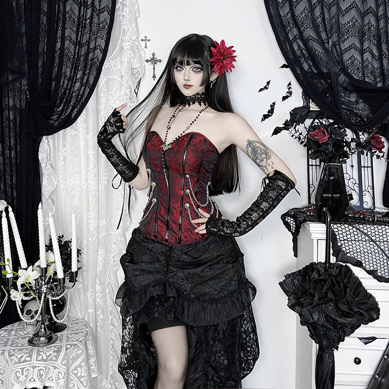 Autumn Irregular Asian Culture Gothic Style Sexy Hot Design Skirts
