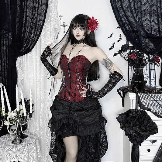 Autumn Irregular Asian Culture Gothic Style Sexy Hot Design Skirts