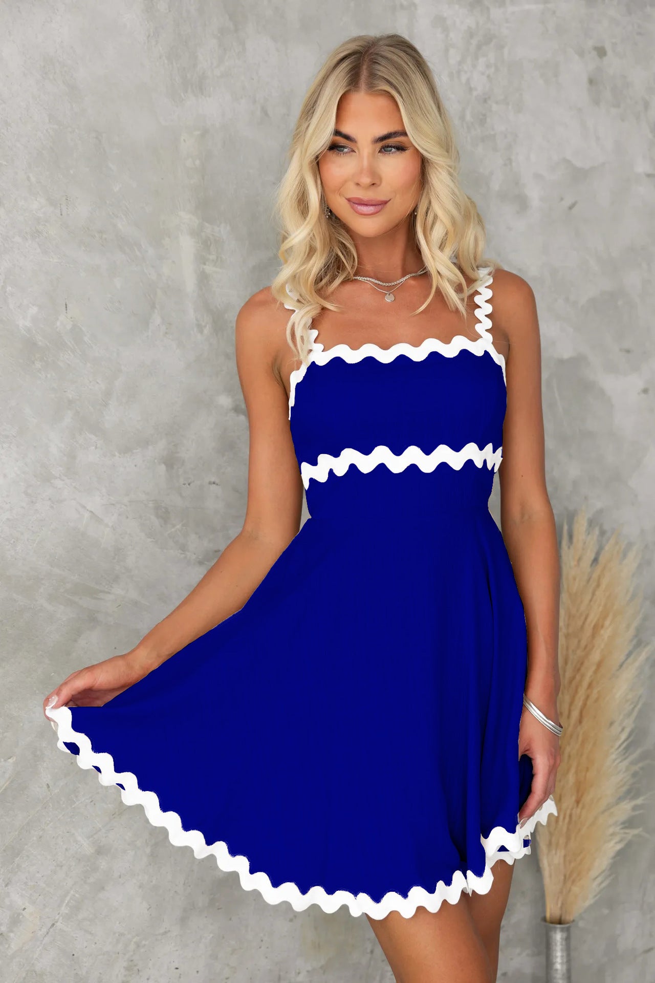 Summer Fresh Sweet Solid Color Sexy Dresses