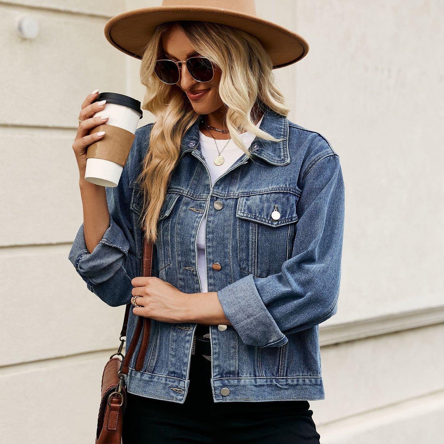 Women's Classic Cool Washed Denim Fashion Jackets