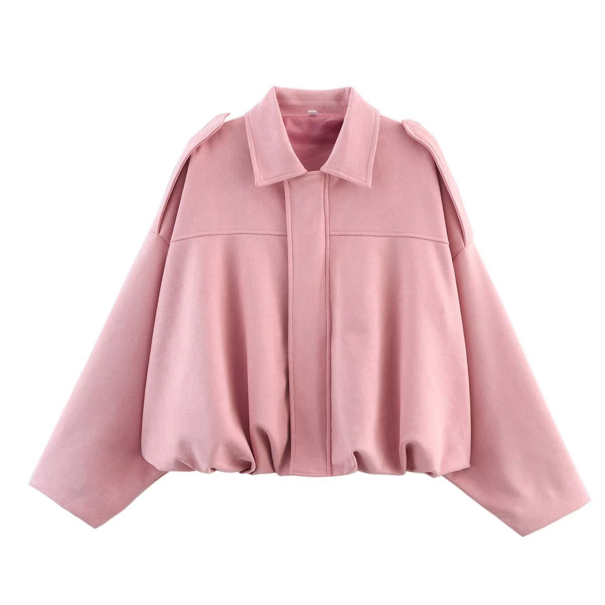 Women's Fashion Bomber Batwing Sleeve Zipper Casual Jackets