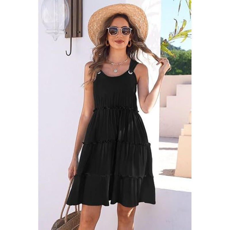 Women's Vacation Swimsuit Bohemian Floral Beach Dress Dresses