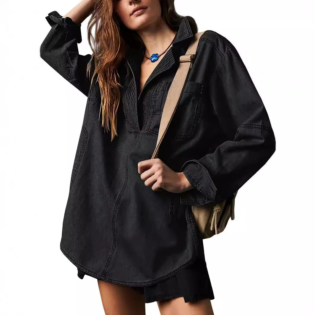 Glamorous Denim Long-sleeved Fashion Design Casual Jackets