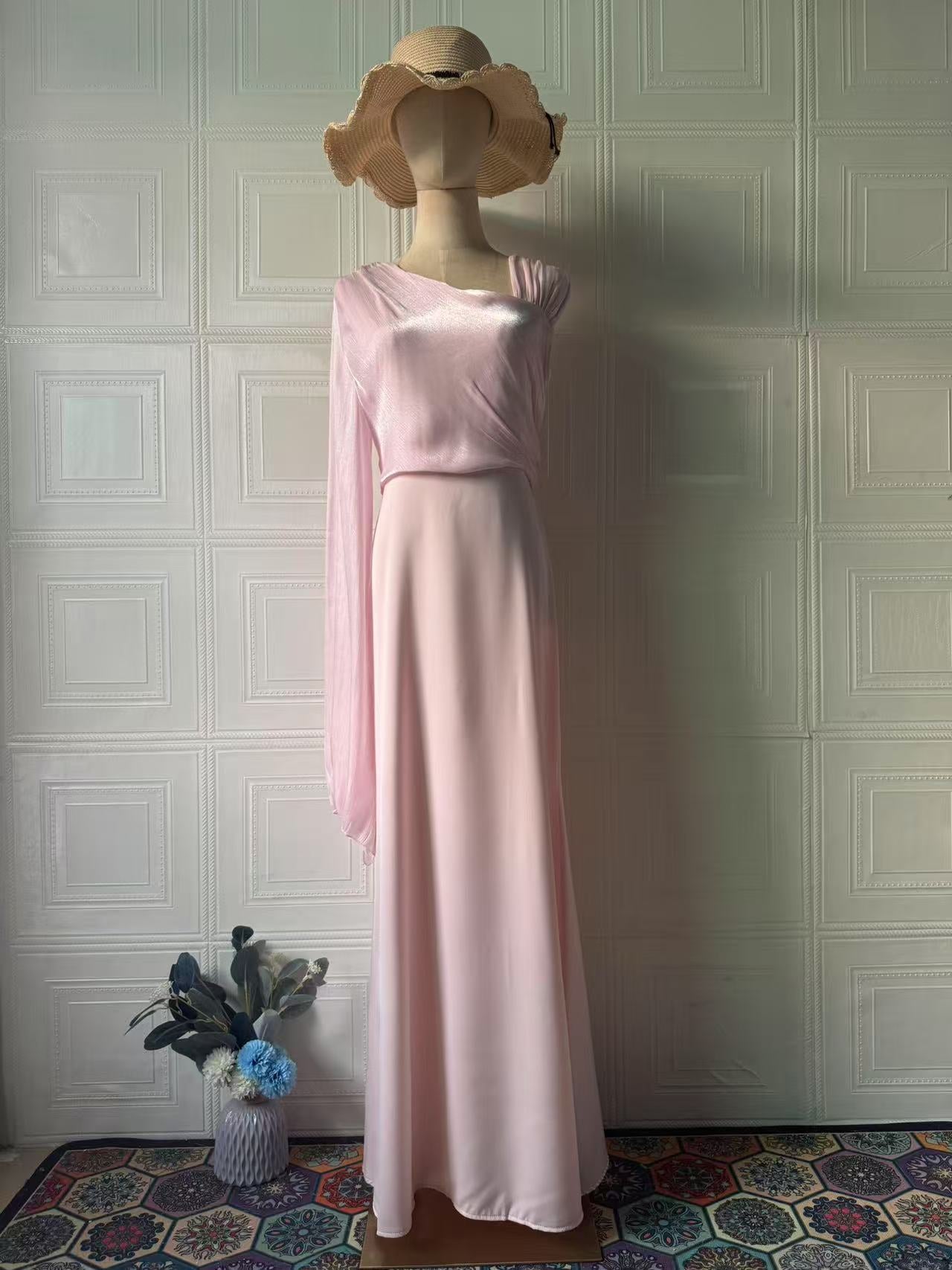 Women's Spring Luxury Soft Elegant Single Long Dresses