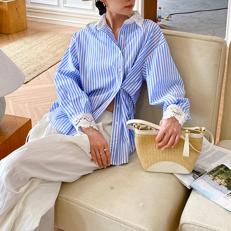 Women's Autumn Shirt Long Sleeve French Style Blouses