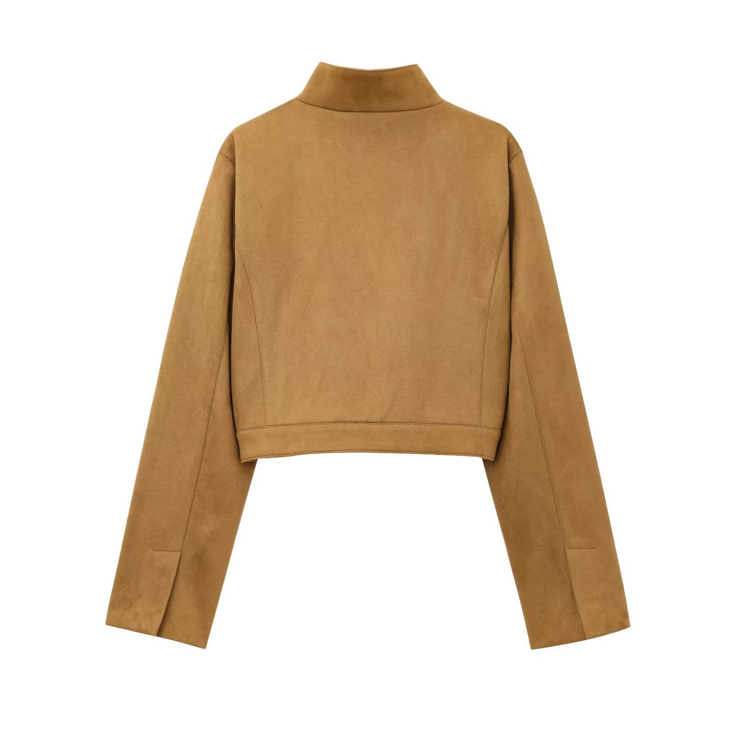 Classic Spring Suede Solid Color Leather Jackets