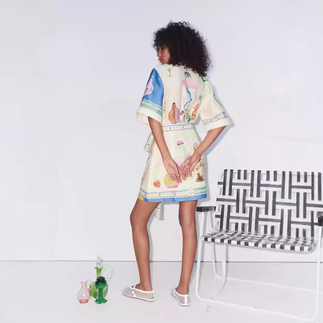 Casual Fashion Printing Shirt Temperament Wild Dresses