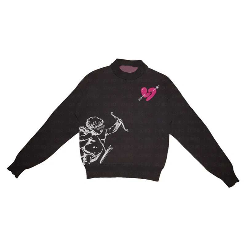 Women's & Men's & American High Street Casual Cupid Sweaters